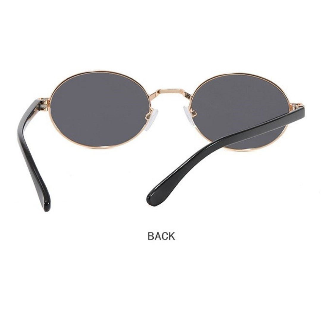 Trendy Gold Circle Sunglasses JLTG0429