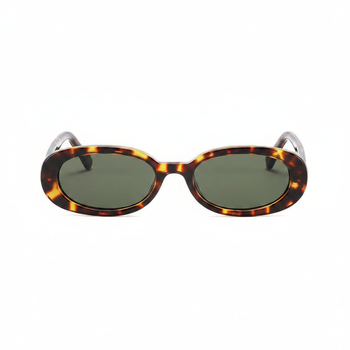 Chic Tortoiseshell Oval Sunglasses JLTG0435