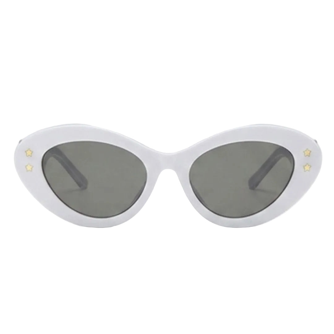 Statement White Oval Fashion Eyewear JLTG0437
