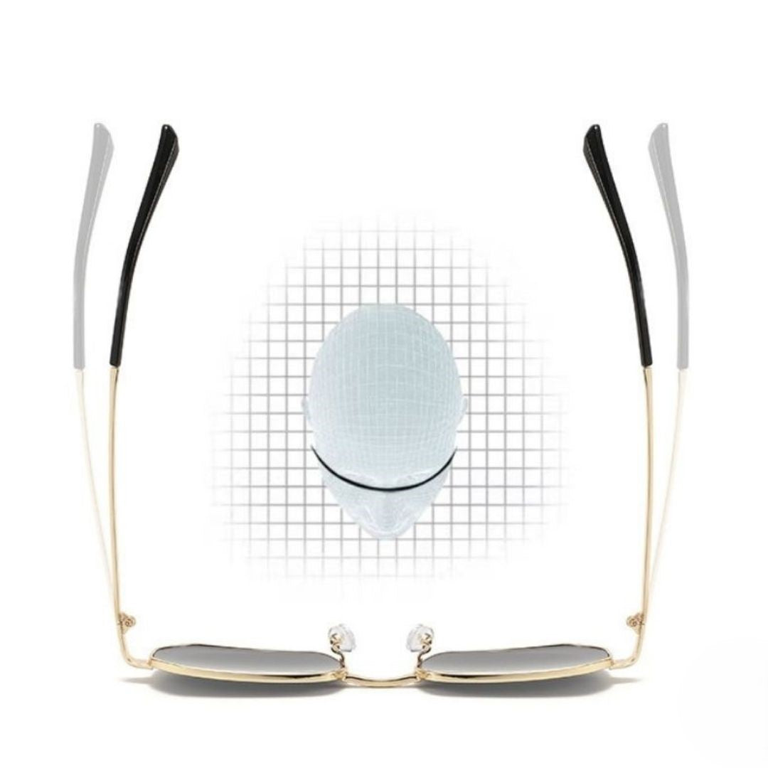 Modern Gold Frame Geometric Shades JLTG0439