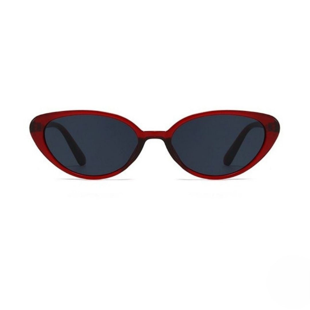 Translucent Red Cat-Eye Sunglasses JLTG0447