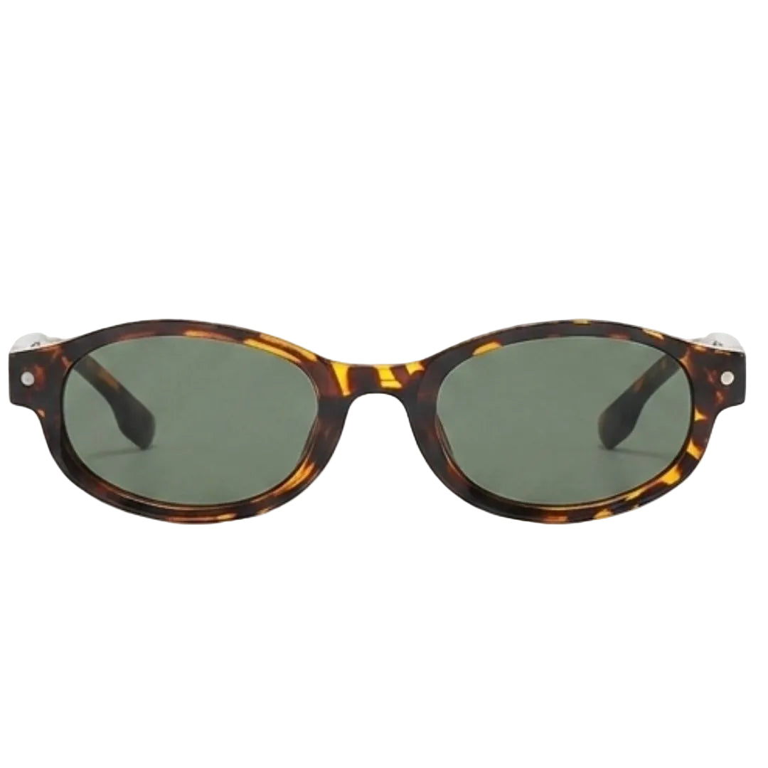 Trendy Tortoiseshell Oval Frame Sunglasses JLTG0453