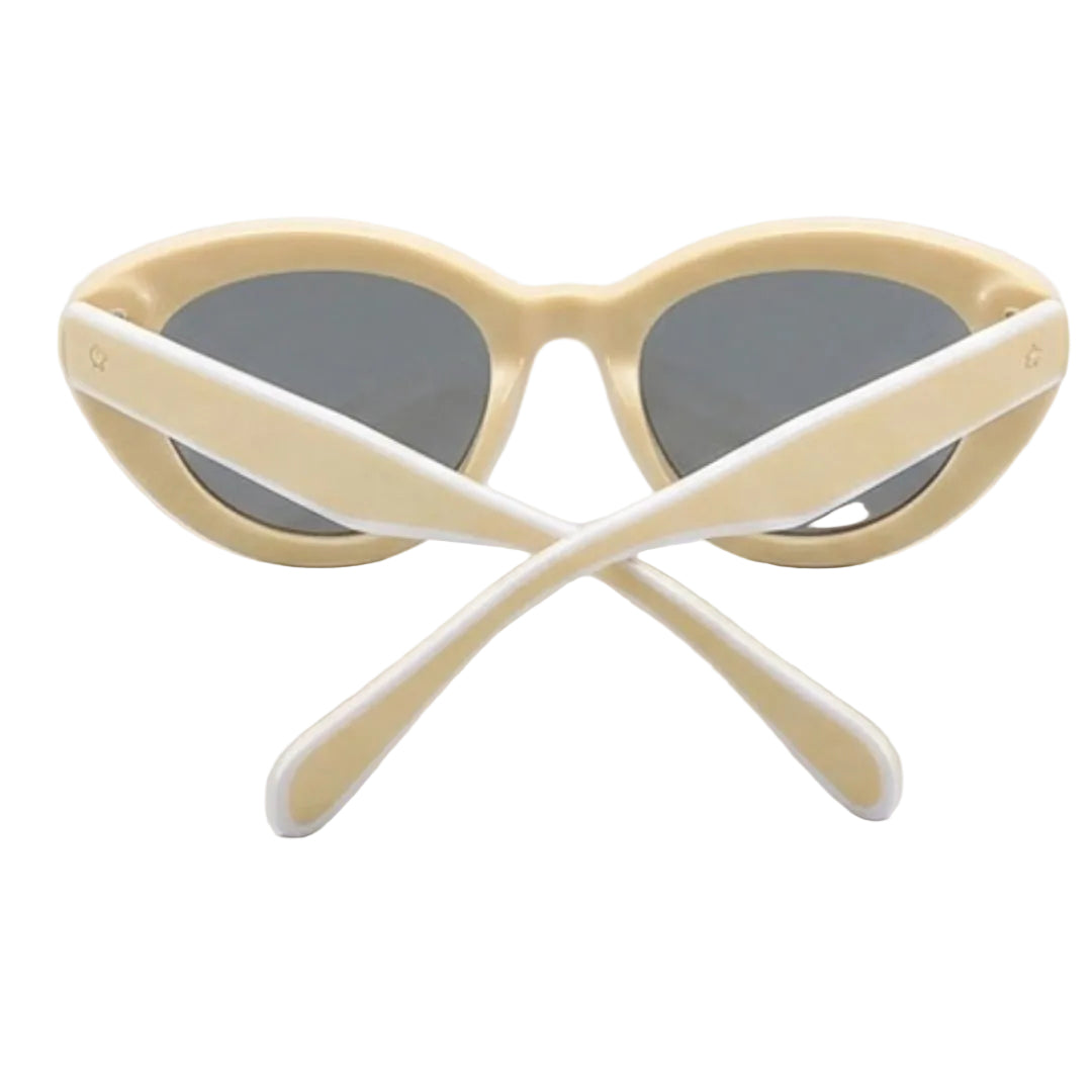 Beige Star-Accented Cat-Eye Sunglasses JLTG0463