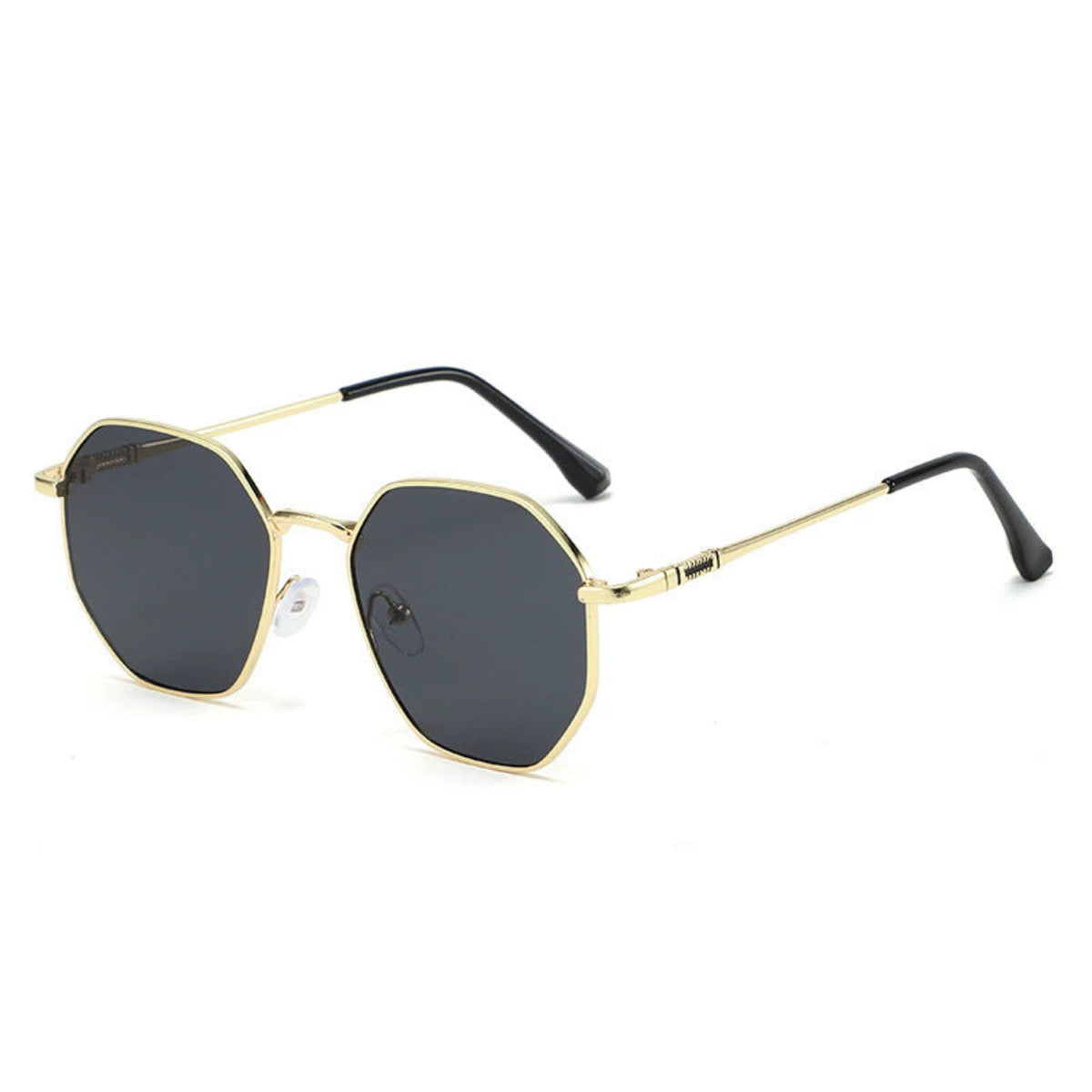 Gold Geometric Hexagon Sunglasses JLTG0471