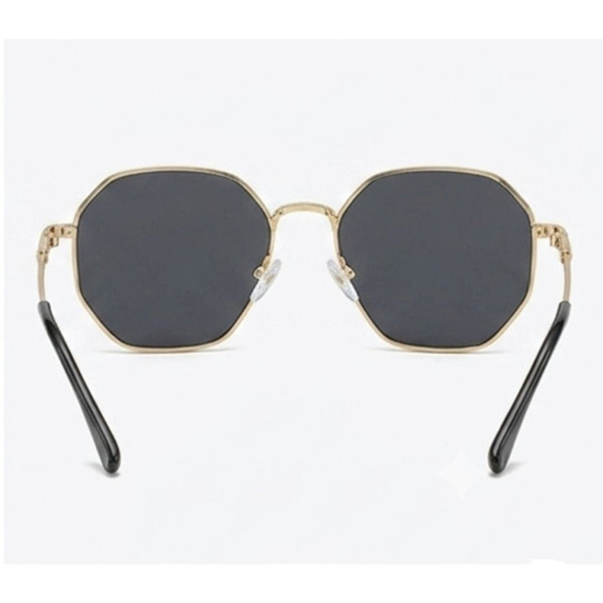 Gold Geometric Hexagon Sunglasses JLTG0471