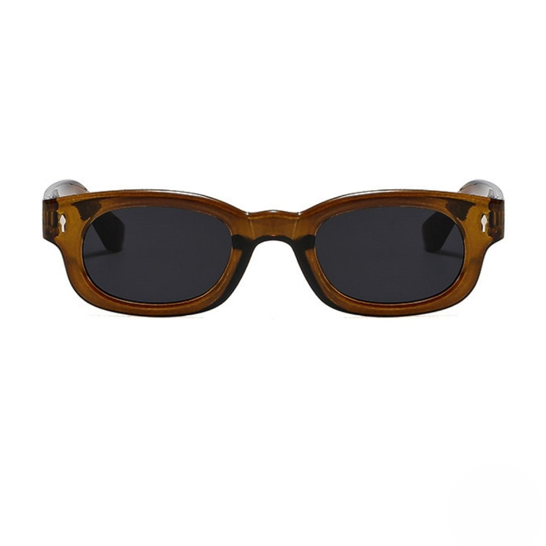 Chic Amber Brown Vintage Sunglasses JLTG0474