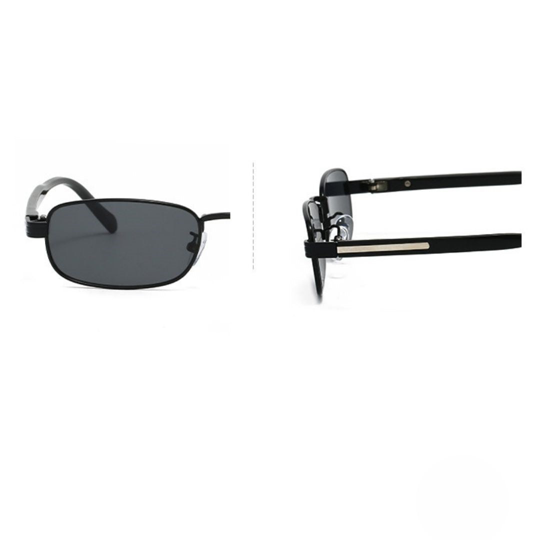 Chic Tortoise Black Rectangular Sunglasses JLTG0477