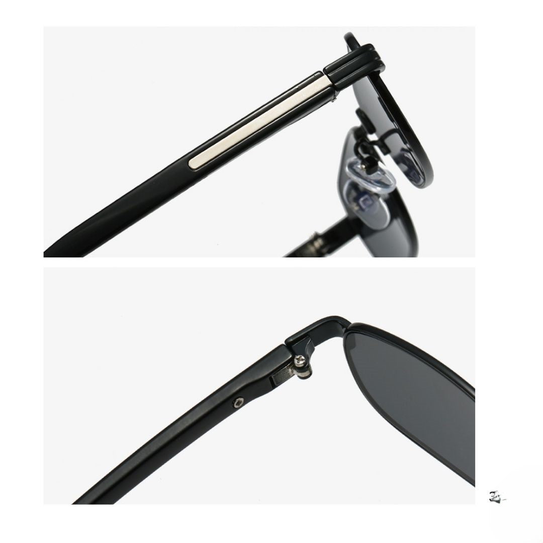 Chic Tortoise Black Rectangular Sunglasses JLTG0477