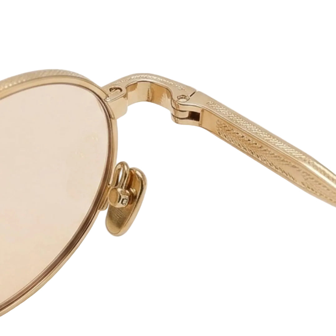 Chic Gold Oval Sunglasses JLTG0482
