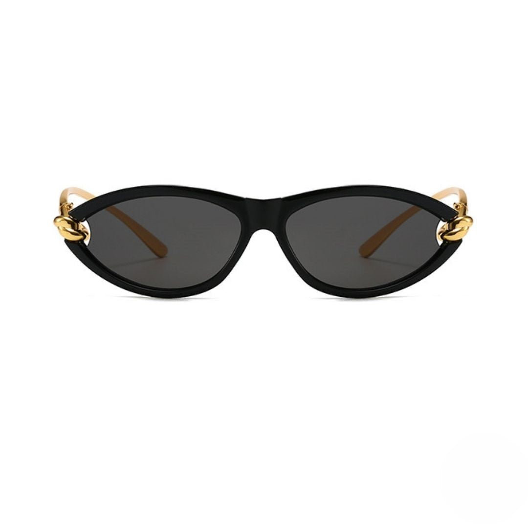 Black Gold Oval Cat Eye JLTG0484