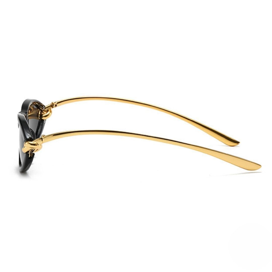 Black Gold Oval Cat Eye JLTG0484