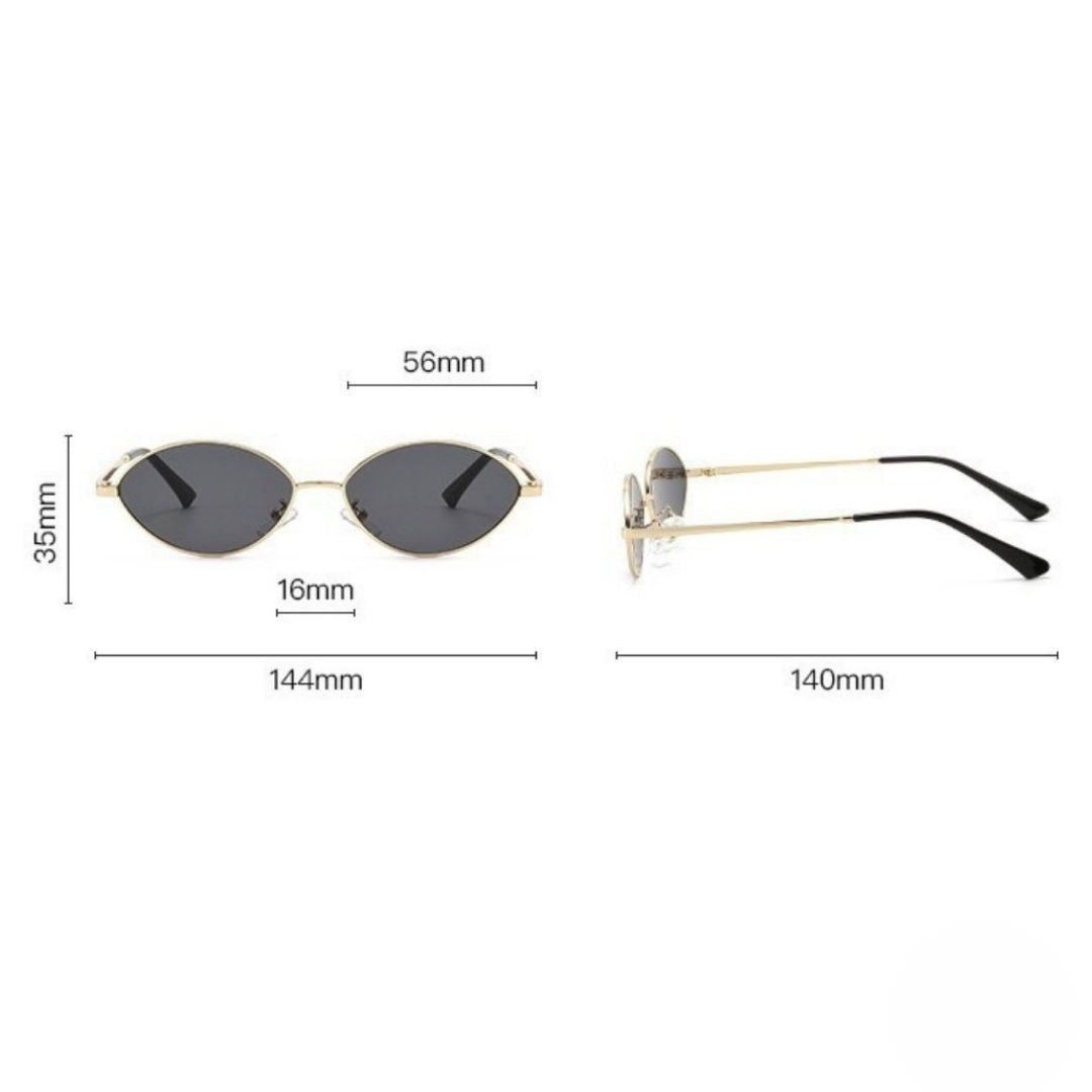 Gold Frame Grey Sunglasses JLTG0486