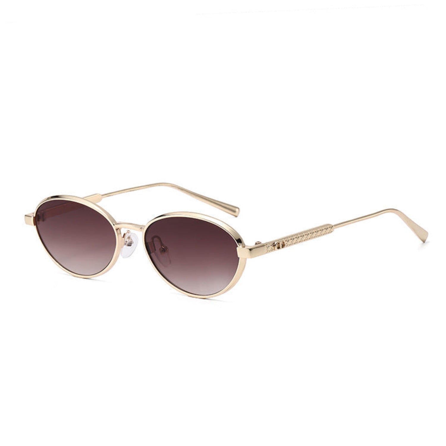 Gold Frame Gradient Brown Sunglasses JLTG0488