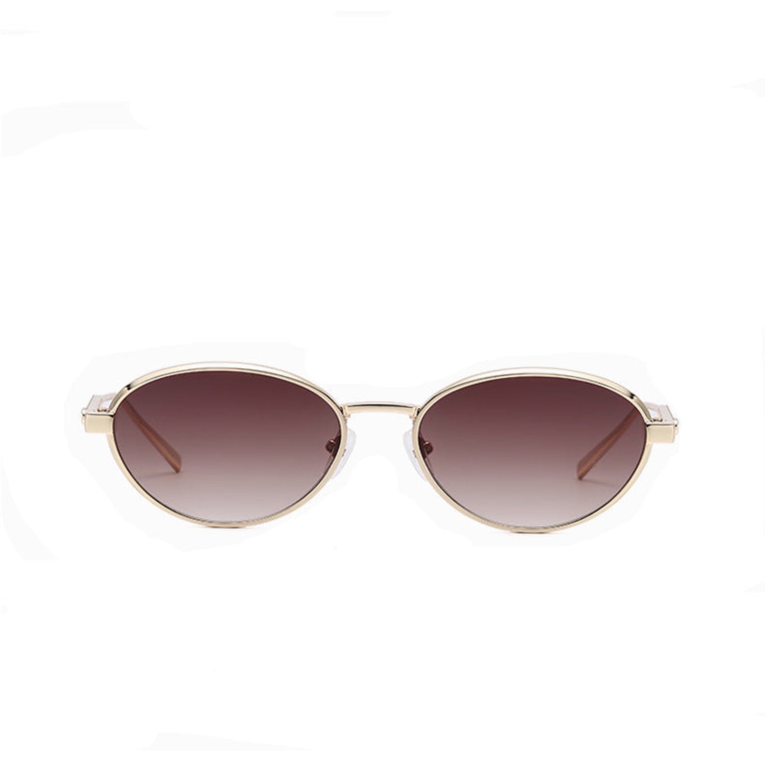 Gold Frame Gradient Brown Sunglasses JLTG0488