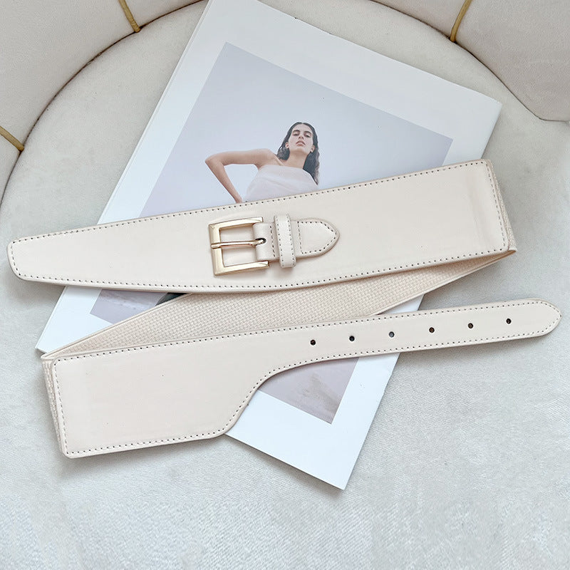 Trendy style belt for women, decorative elastic waistband