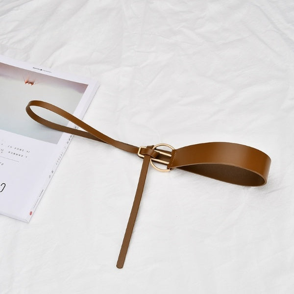 Just Lil Things Elastic Brown Belts JLTHB0211