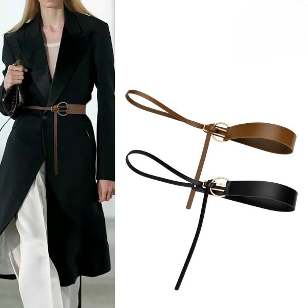 Just Lil Things Elastic Coffee Brown Belts JLTHB0213