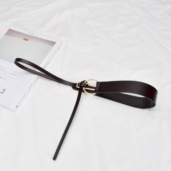 Just Lil Things Elastic Coffee Brown Belts JLTHB0213