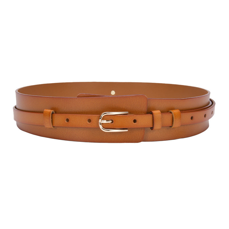 Just Lil Things Elastic Brown Belts JLTHB0218
