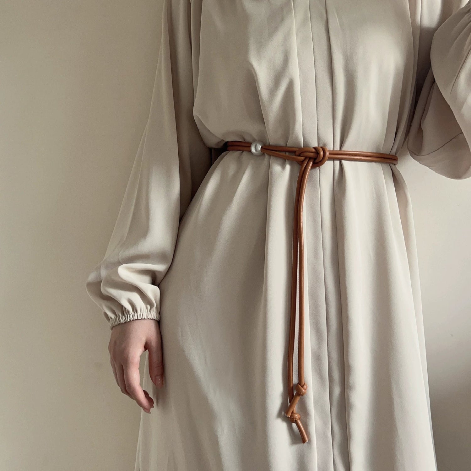 "Women’s Thin Belt with Skirt Waist Chain – Knotted Fashion Accessory JLTHB0264"