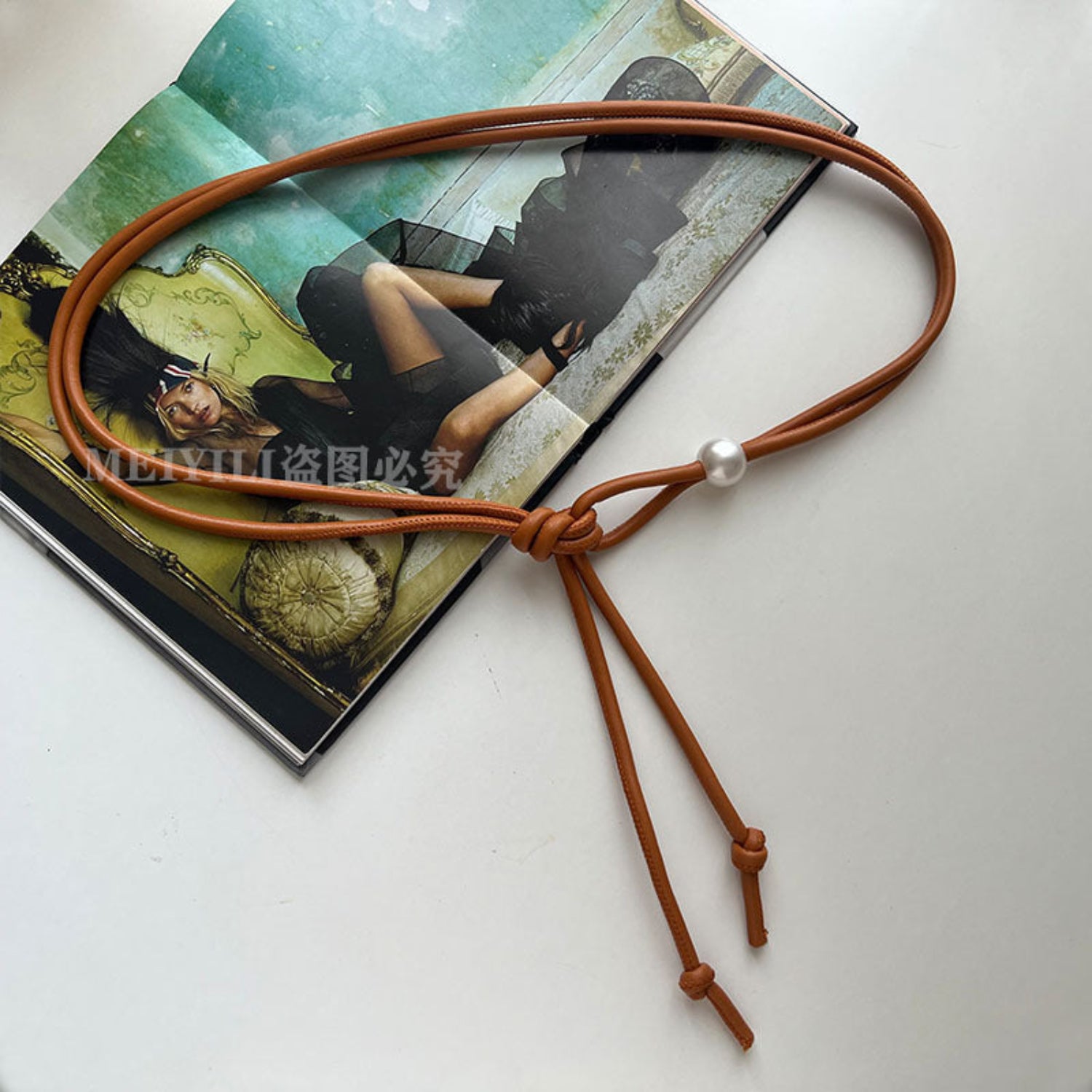 "Women’s Thin Belt with Skirt Waist Chain – Knotted Fashion Accessory JLTHB0264"