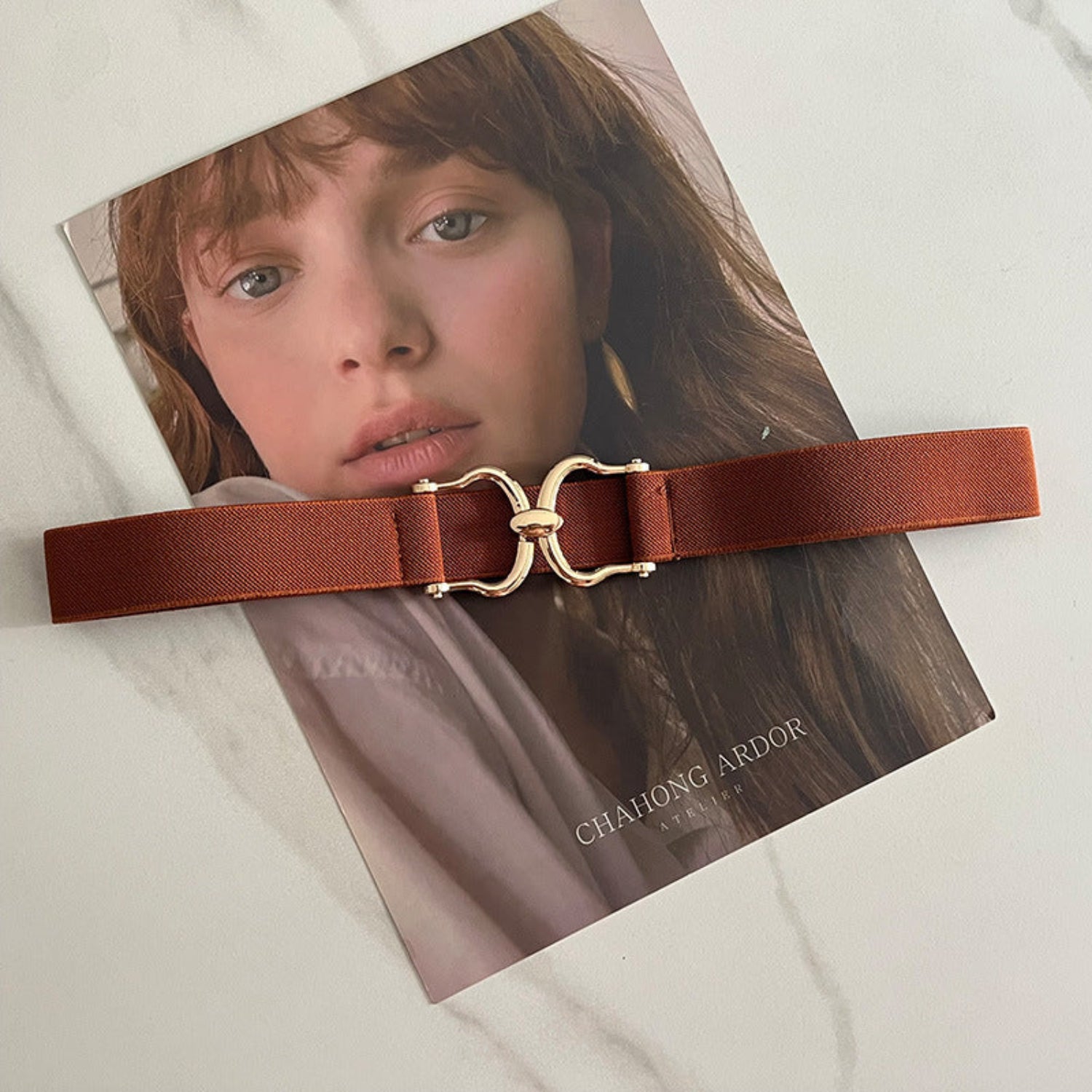 "Elastic Buckle Thin Waist Belt – Women’s All-Match Decorative Dress Belt JLTHB0266"