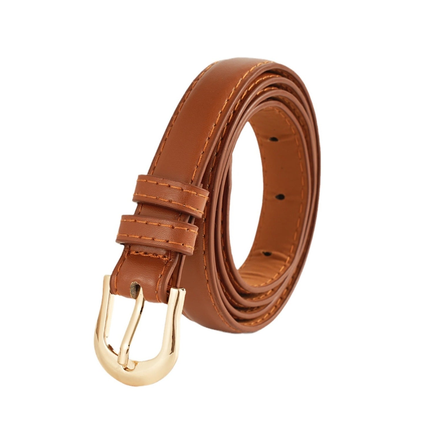 Buckle Slim Brown Belt JLTHB0323