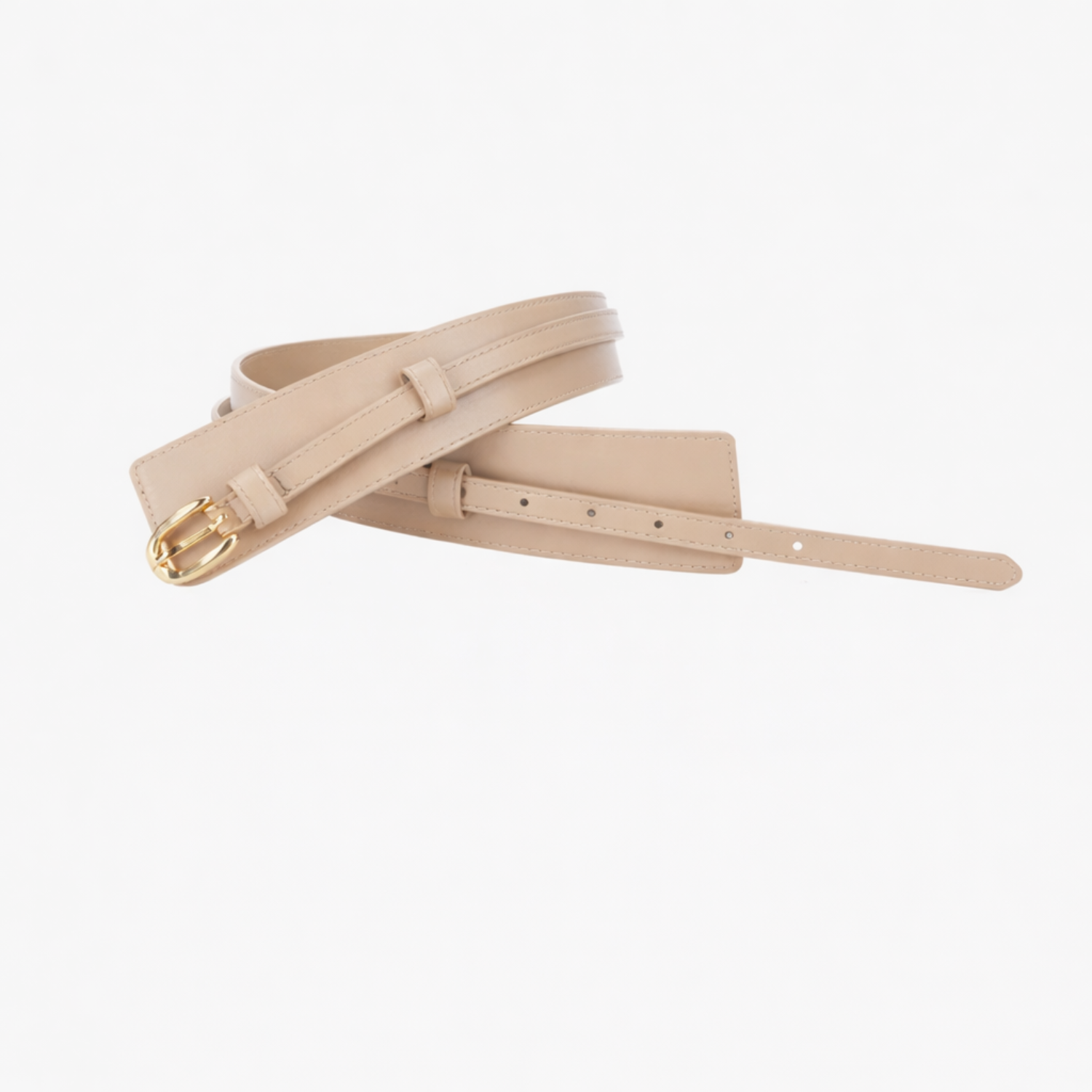 Tan Leather Double Wrap Belt JLTHB0343