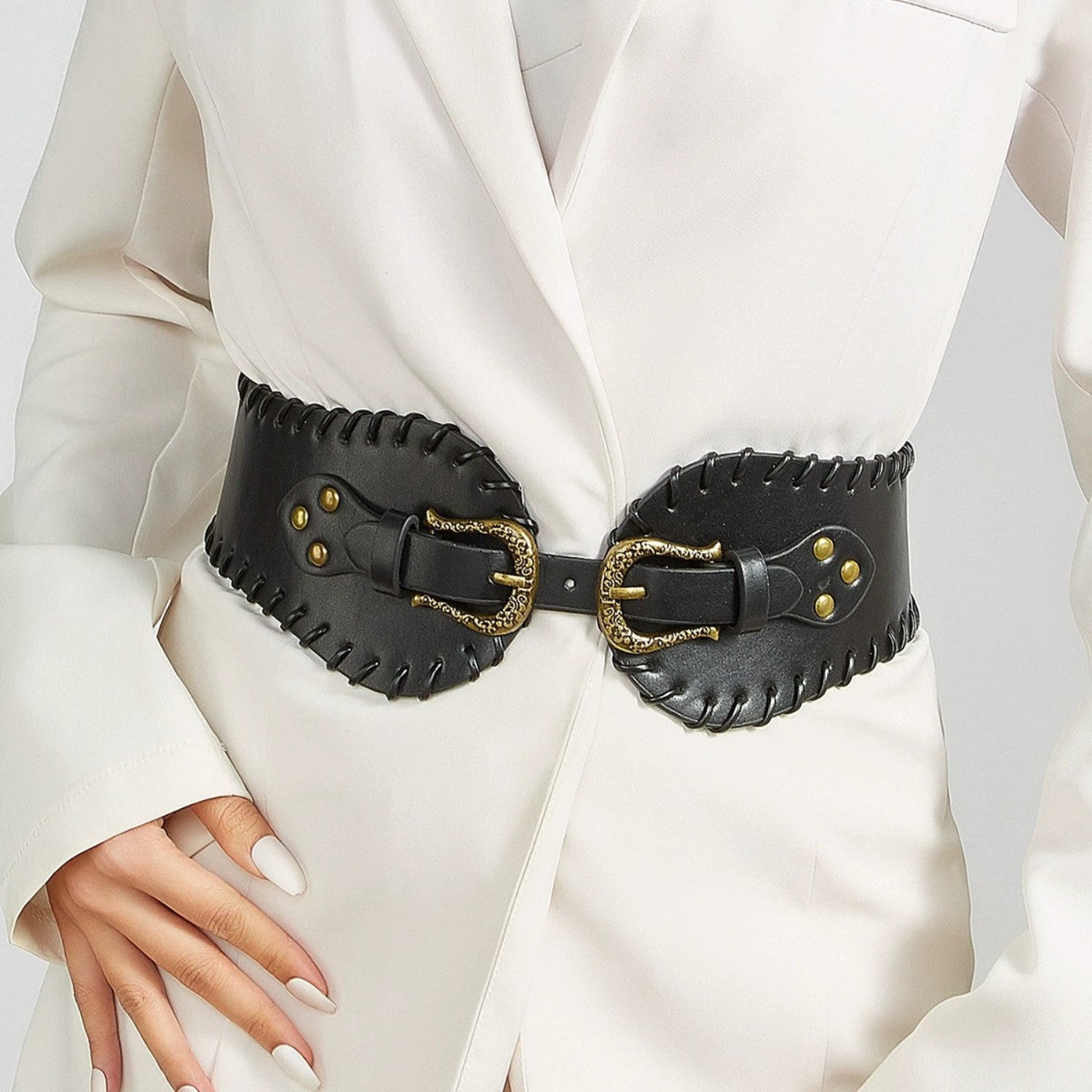 Double Buckle Corset Belt JLTHB0346