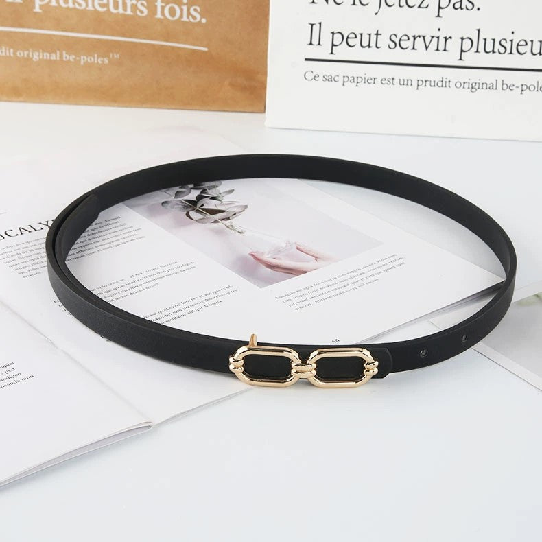 Antique Gold Double Buckle Belt JLTHB0364