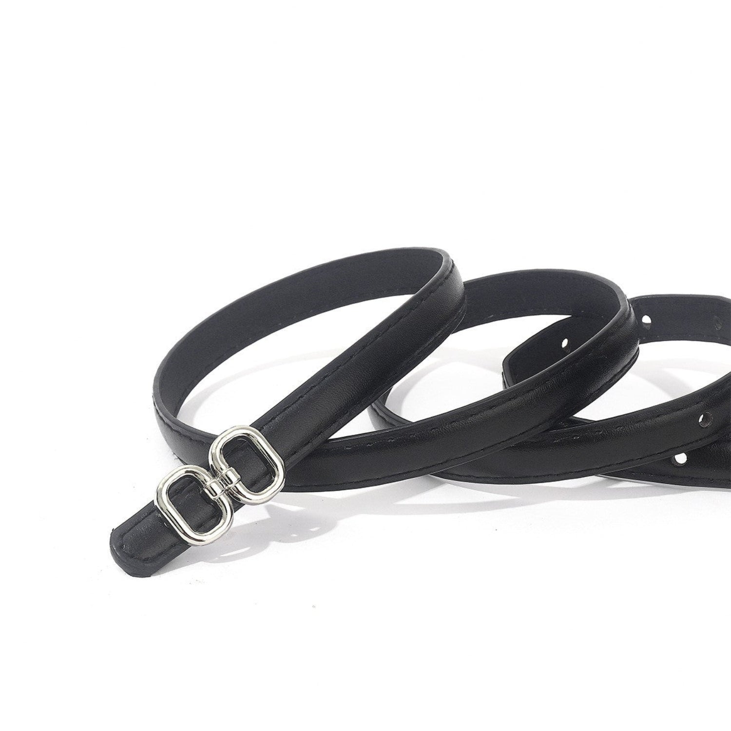 Slim Dark Brown Oval Belt JLTHB0372