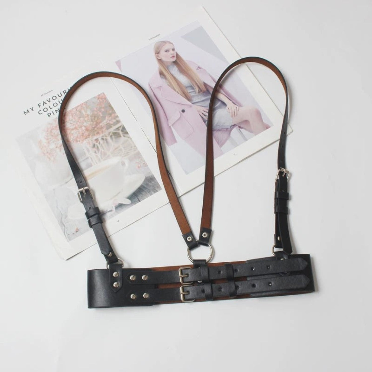 Wide Black Crocodile Embossed Belt JLTHB0384