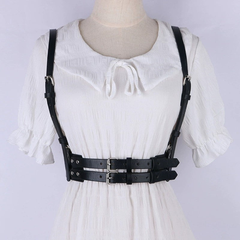 Wide Black Crocodile Embossed Belt JLTHB0384