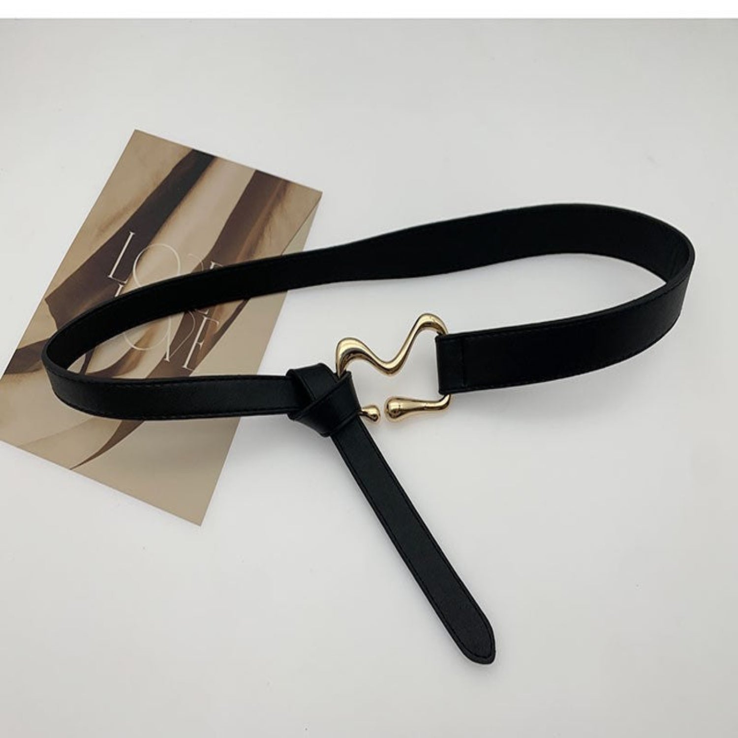 Wide Black Lace Floral Belt JLTHB0406