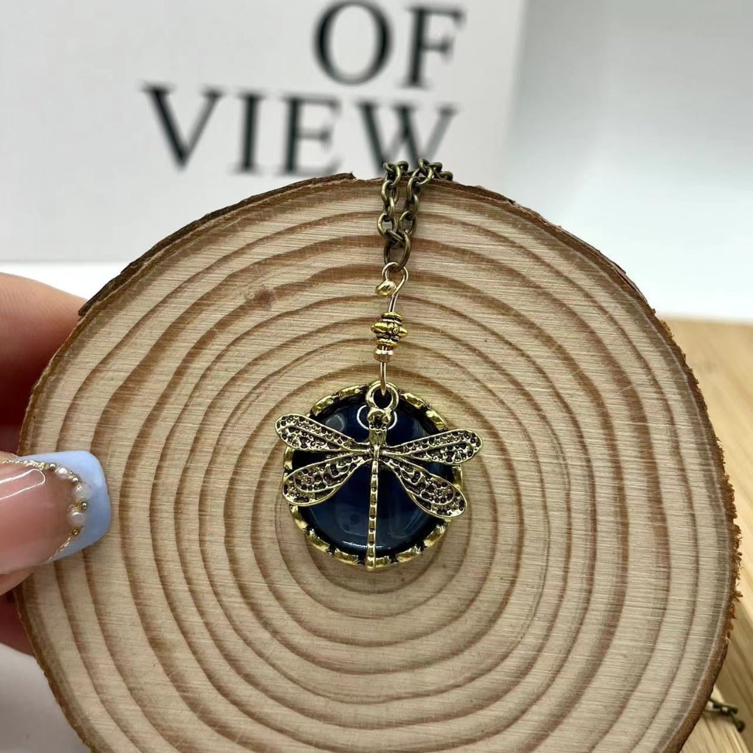 Vintage Inspired Dragonfly Necklace JLTN0662