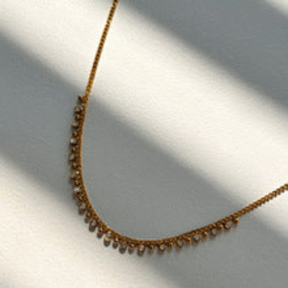 Adorned white stone Elegance Necklace JLTN1039
