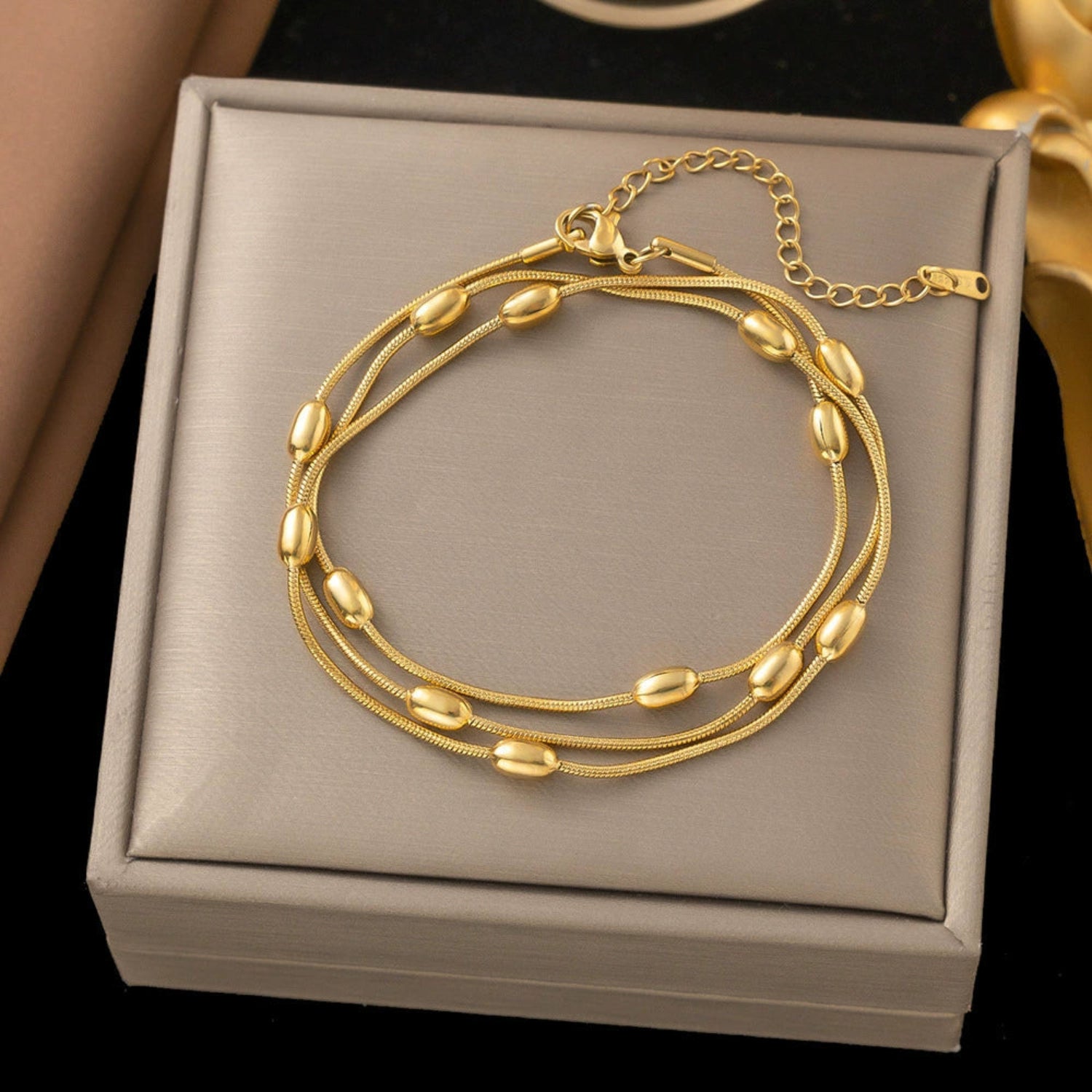 Snake Chain With Oval Beads JLTN1706