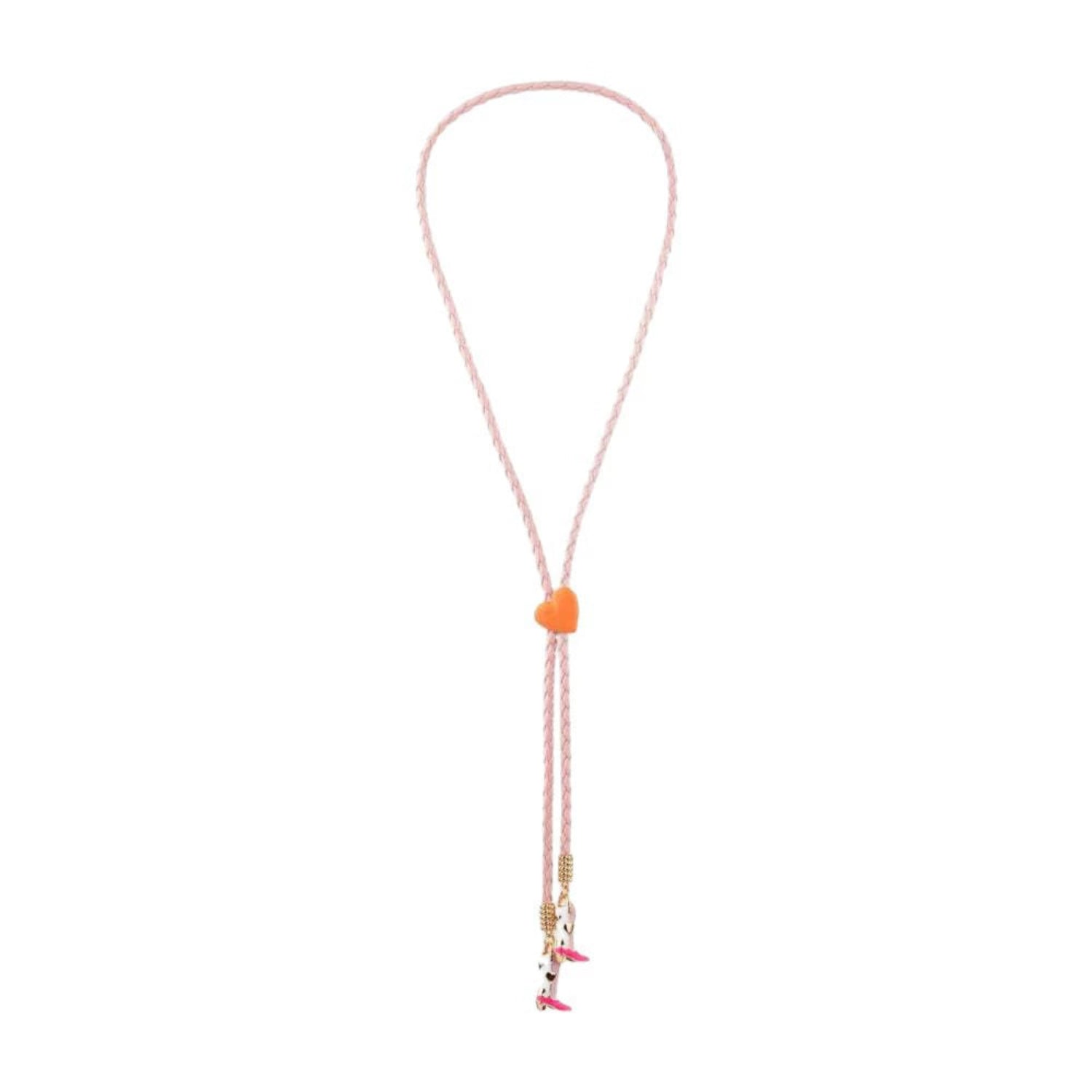 Balance boots Pink thread Necklace JLTN1719