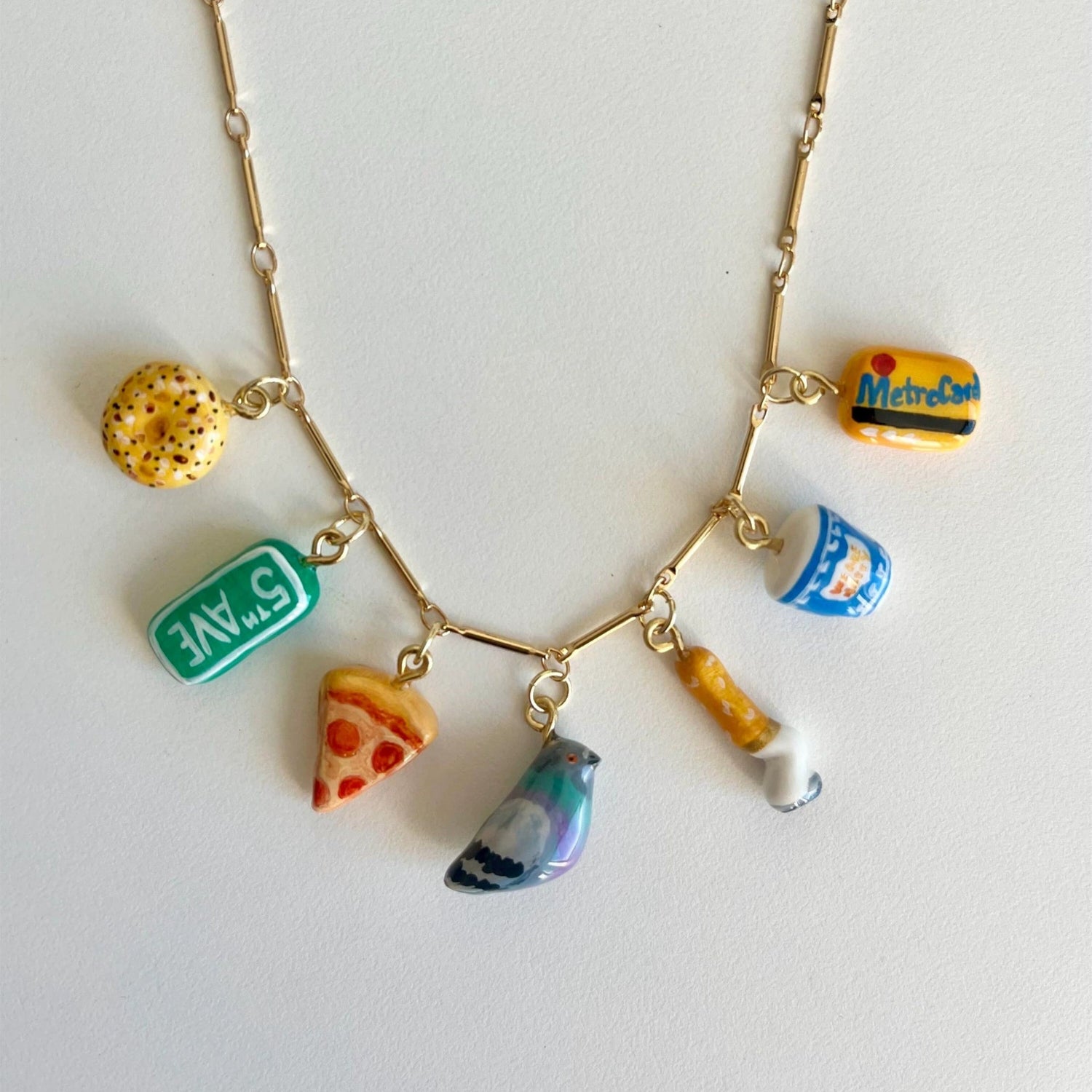 NYC-themed charm necklace JLTN1722