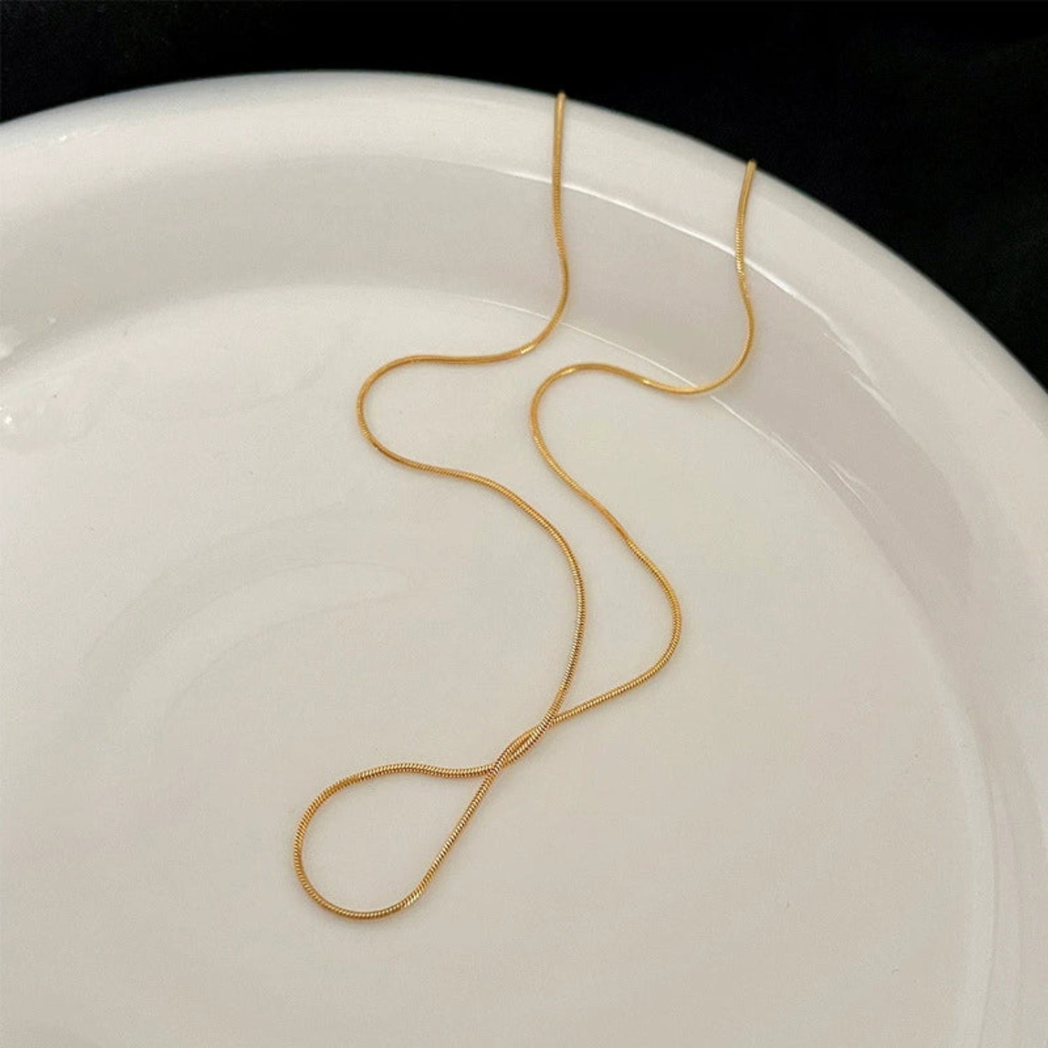 Gold Snake Chain Necklace JLTN1777