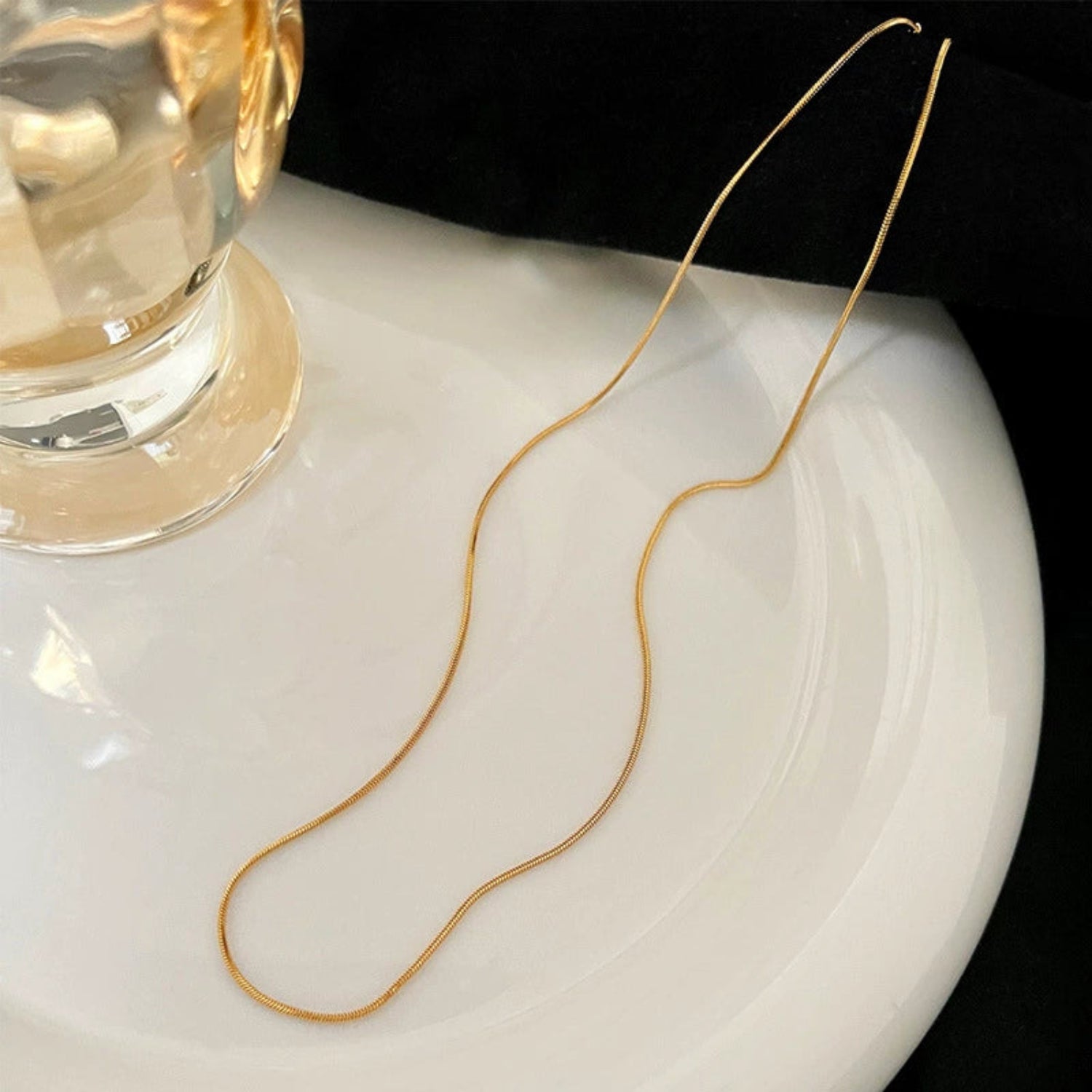 Gold Snake Chain Necklace JLTN1777