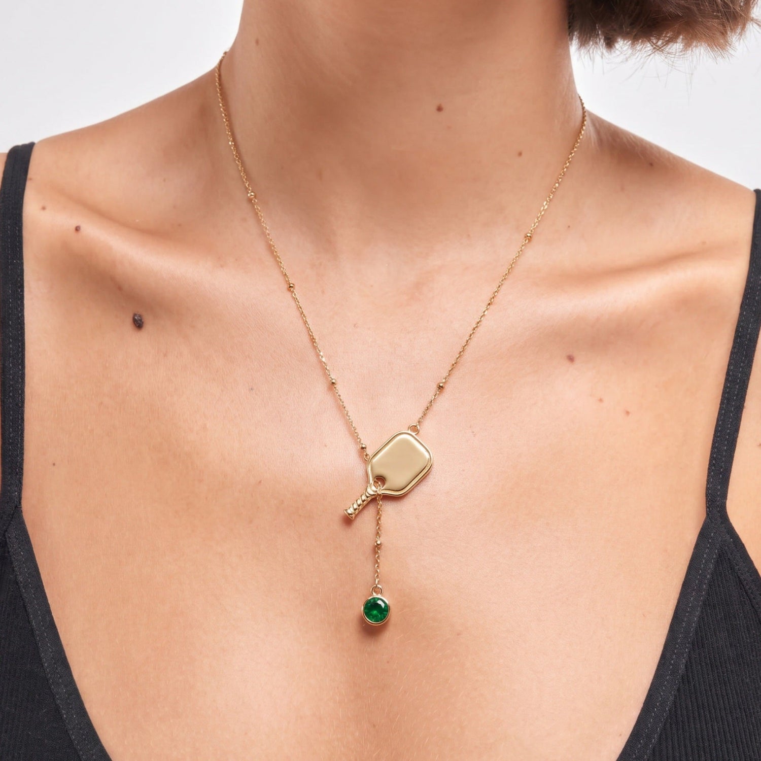 Gold Pickleball Necklace JLTN2036
