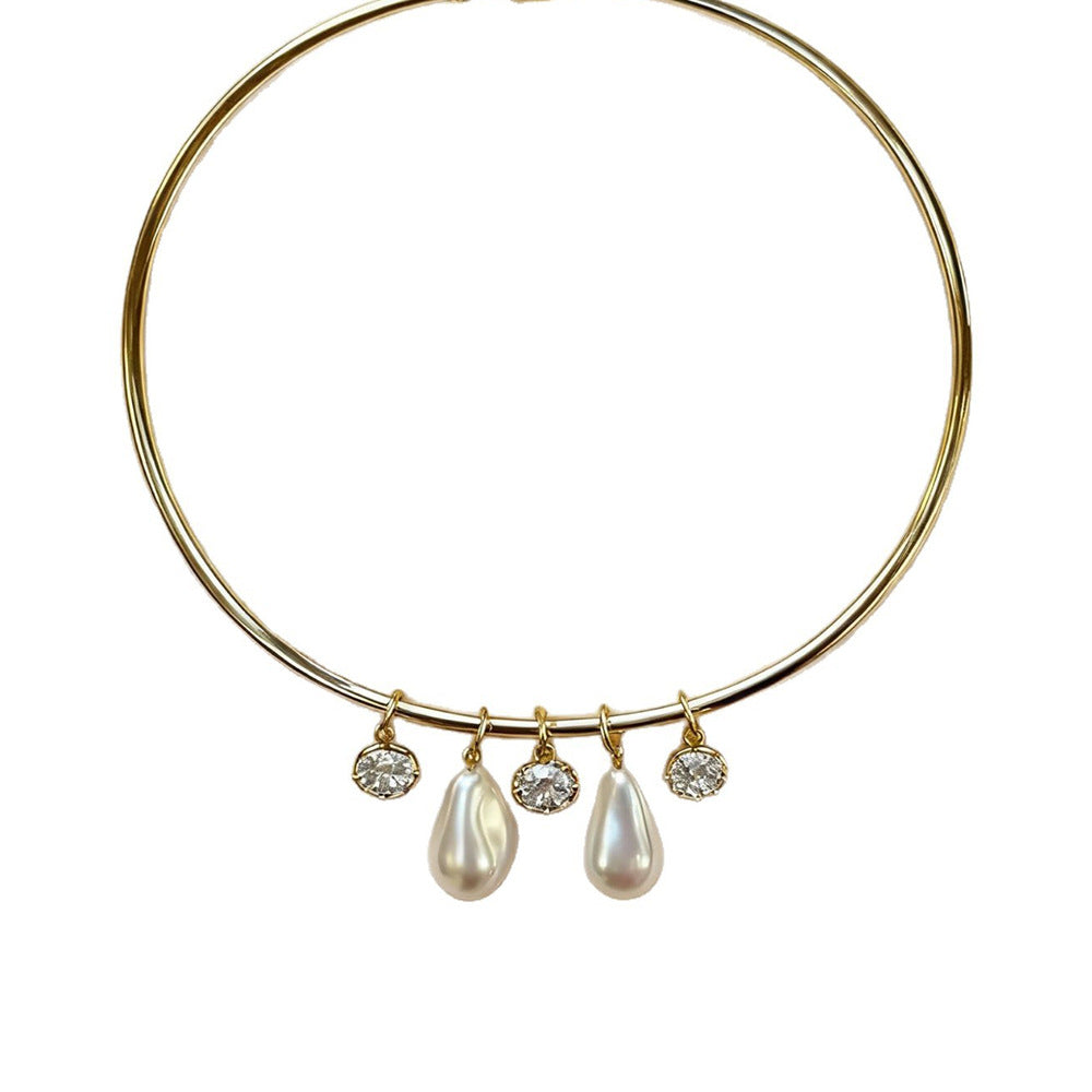 Gold Floral Charm Layered Necklace JLTN2048