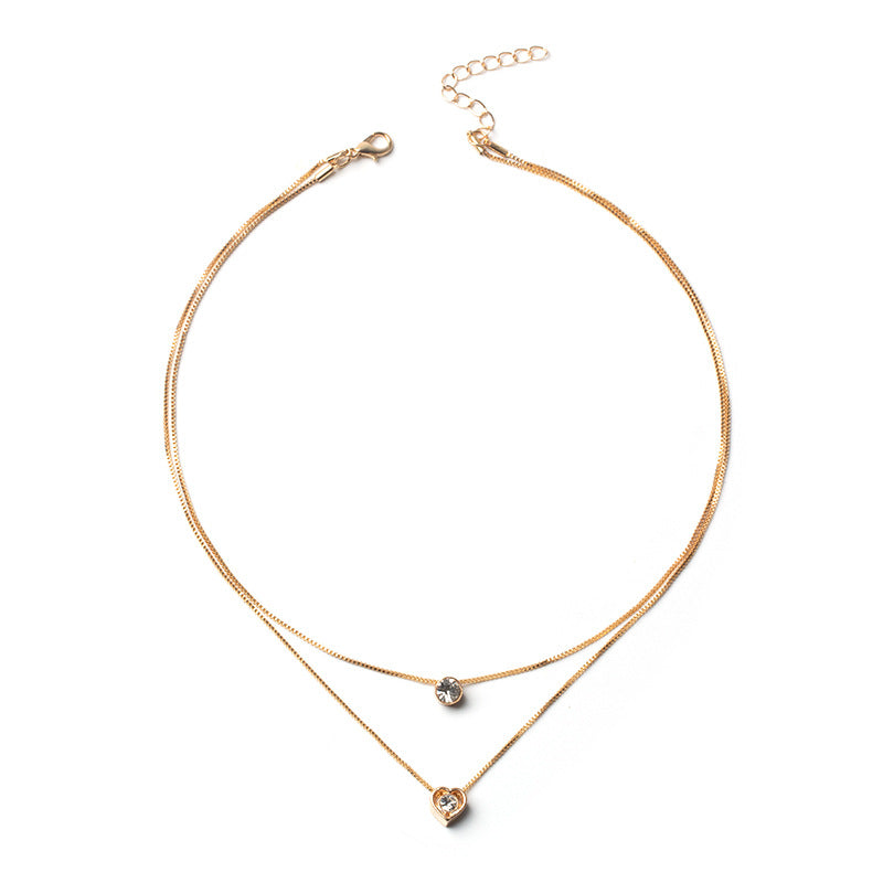 Gold Minimal Double Layer Necklace JLTN2061