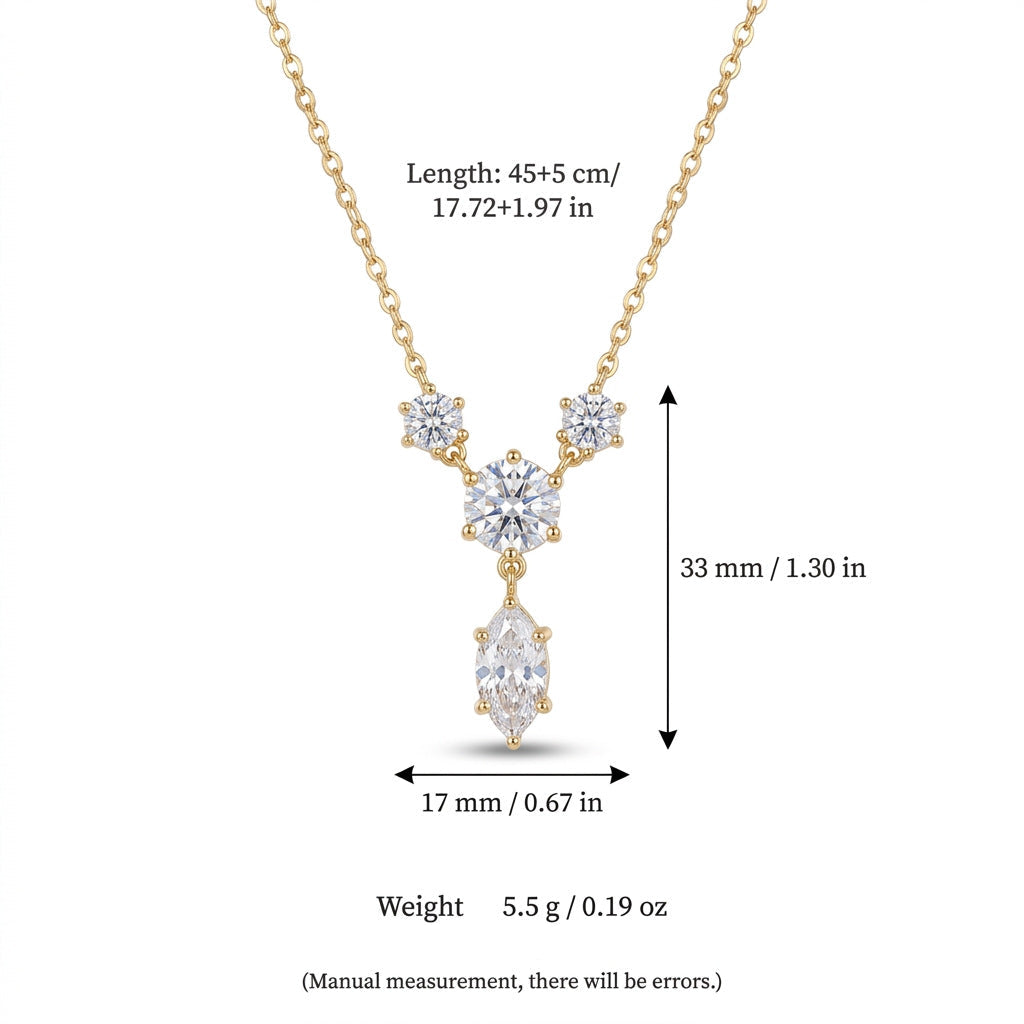 Silver Crystal Floral Necklace JLTN2063