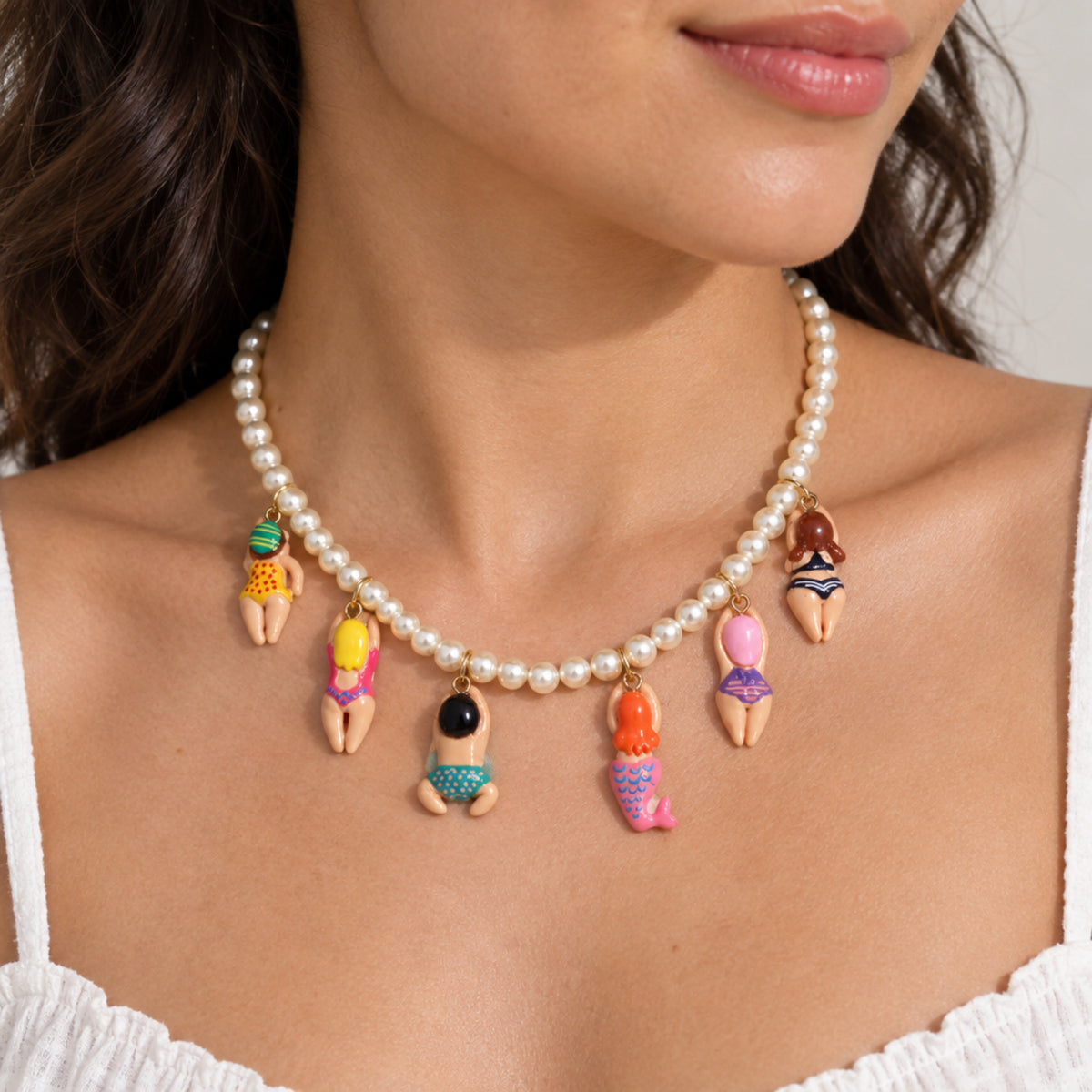 Multicolor Character Charm Necklace JLTN2074