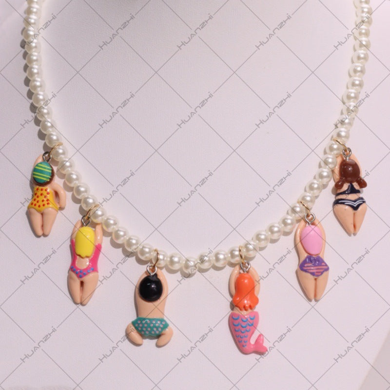 Multicolor Character Charm Necklace JLTN2074