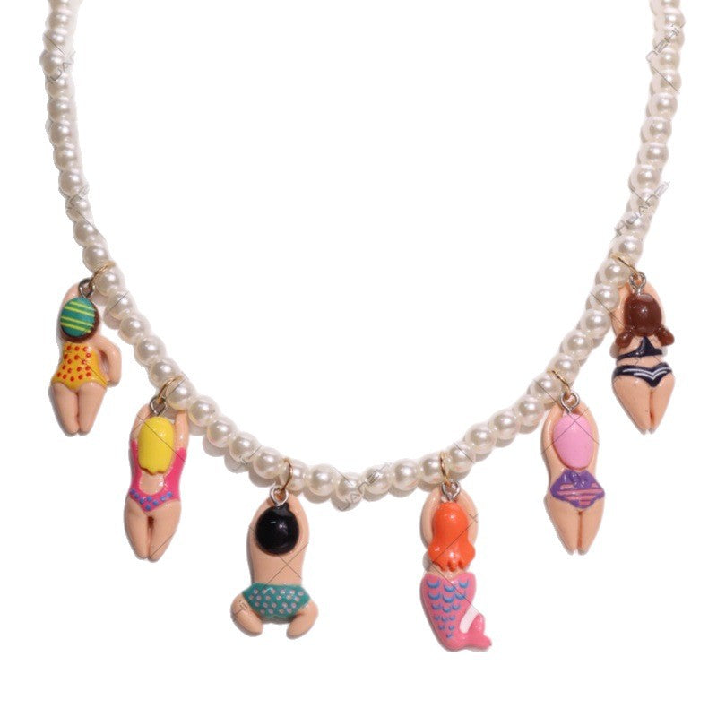 Multicolor Character Charm Necklace JLTN2074