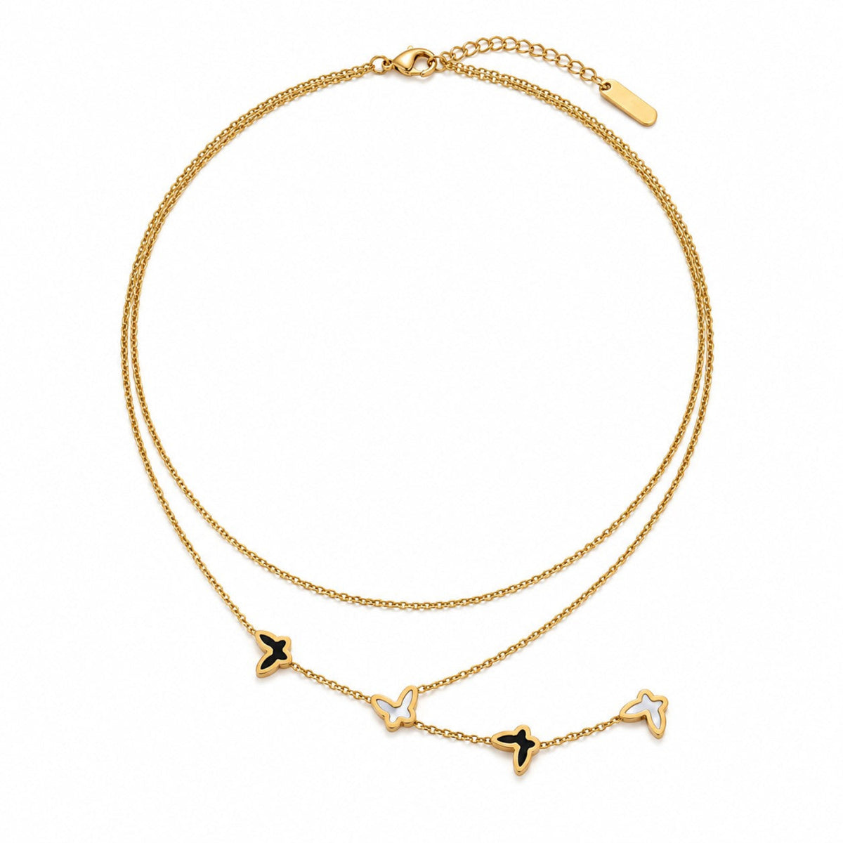 Gold Minimal Double-Strand Necklace JLTN2091