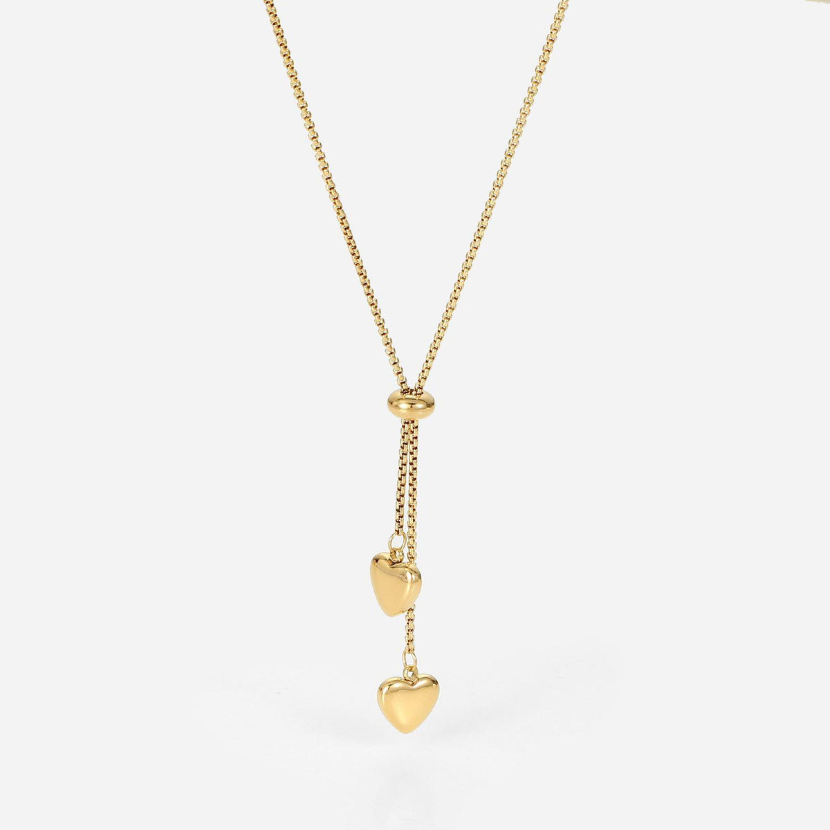 Gold Minimal Tiny Drop Pendant Necklace JLTN2097